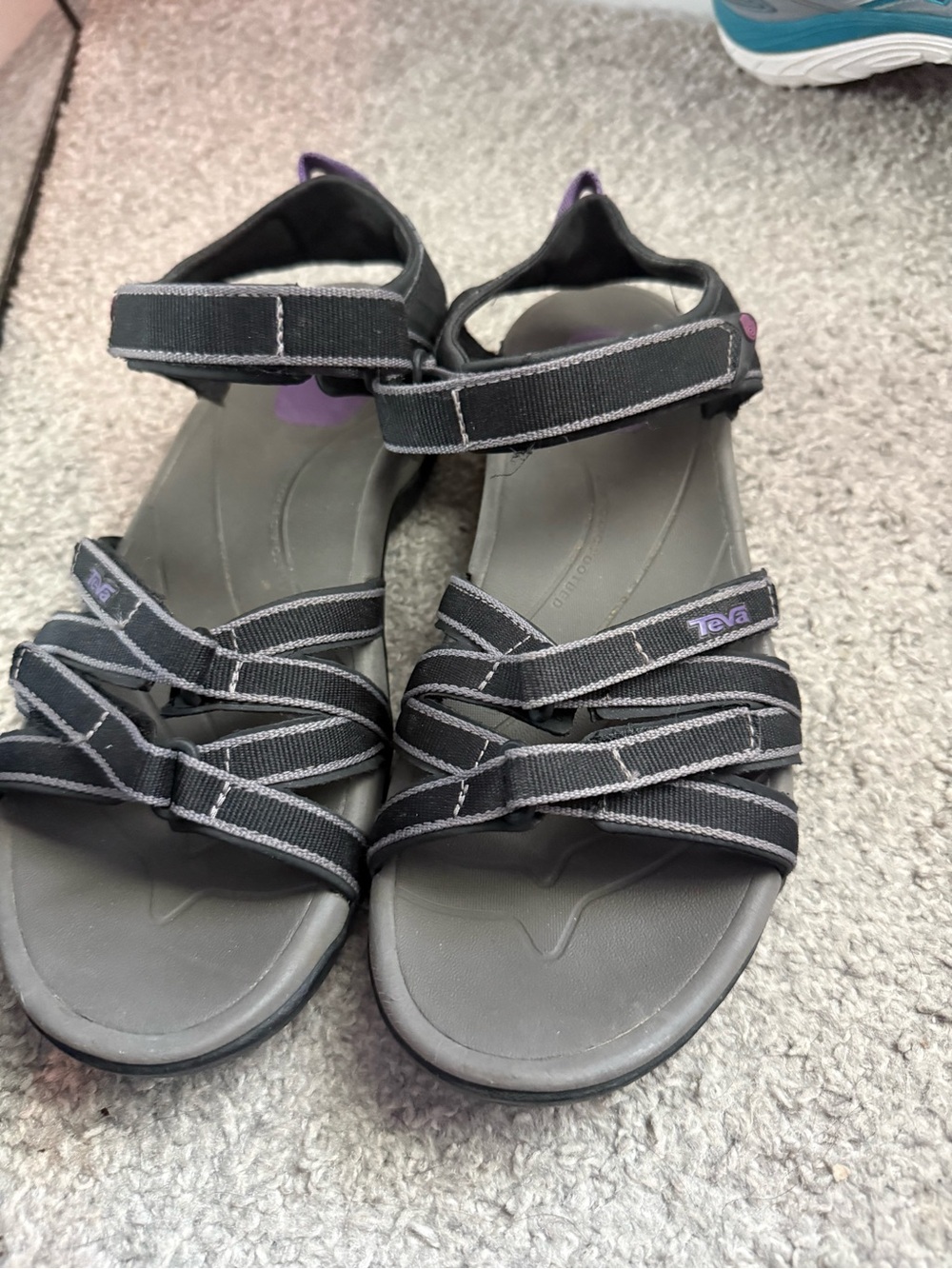 Teva Women's Tirra Black Grey Fabric 9 - Picture 6 of 9